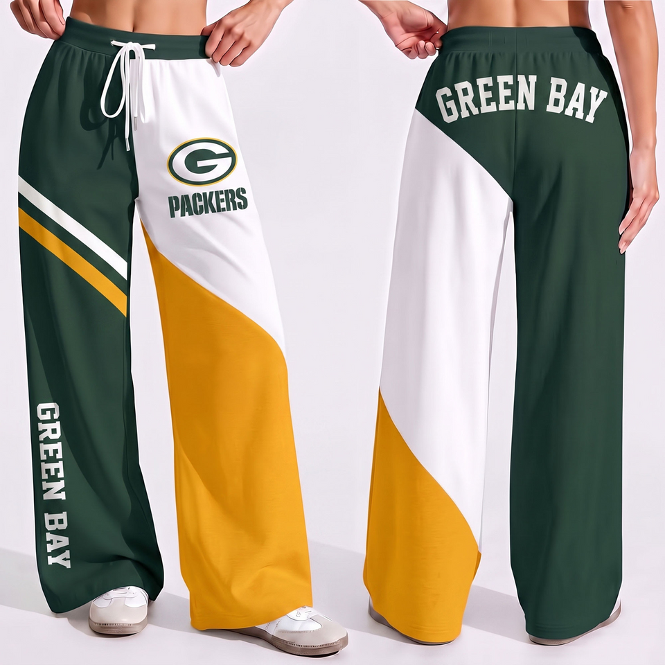 Premium football x GB Game Day Color Block Wide Leg Pants sold by ...