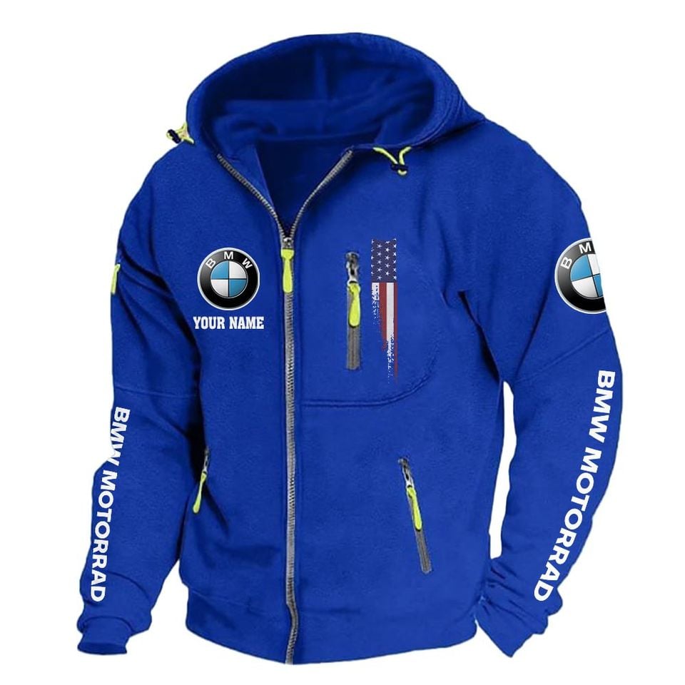 Custom Production Signs Personalized Motorrad Full Zip Tactical Hoodie, Custom Name Hooded ...