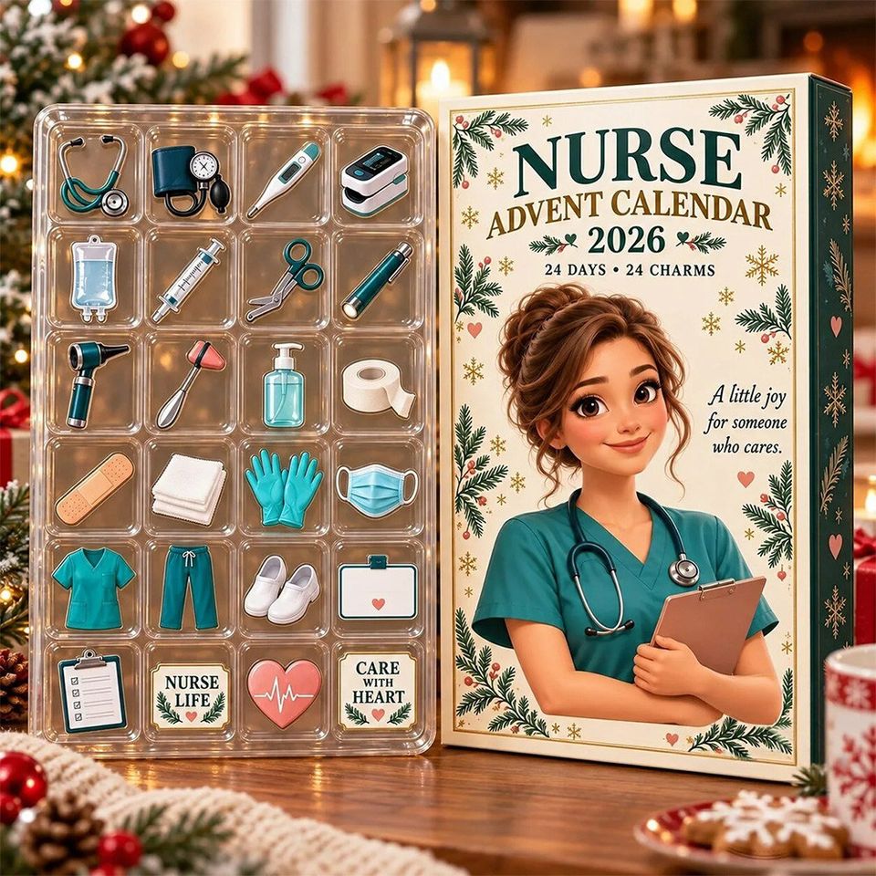 Nurse Christmas Advent Calendar Xmas Decor Ideas Cute Christmas Gift ...