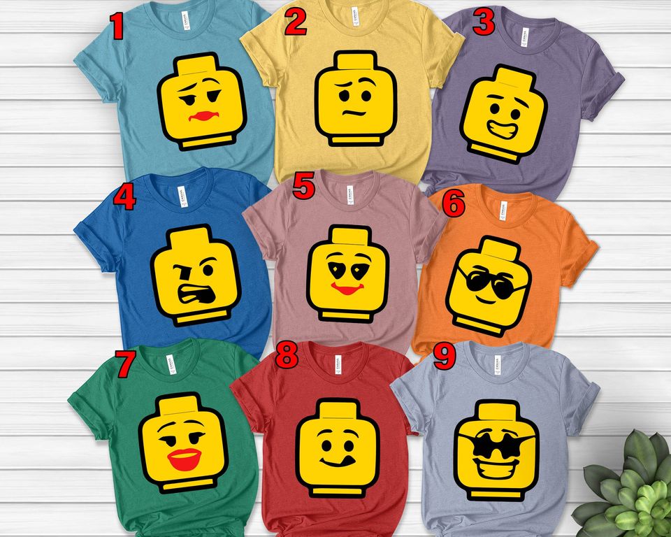 Personalized building block shirt,Building Blocks Family Women's Jersey ...
