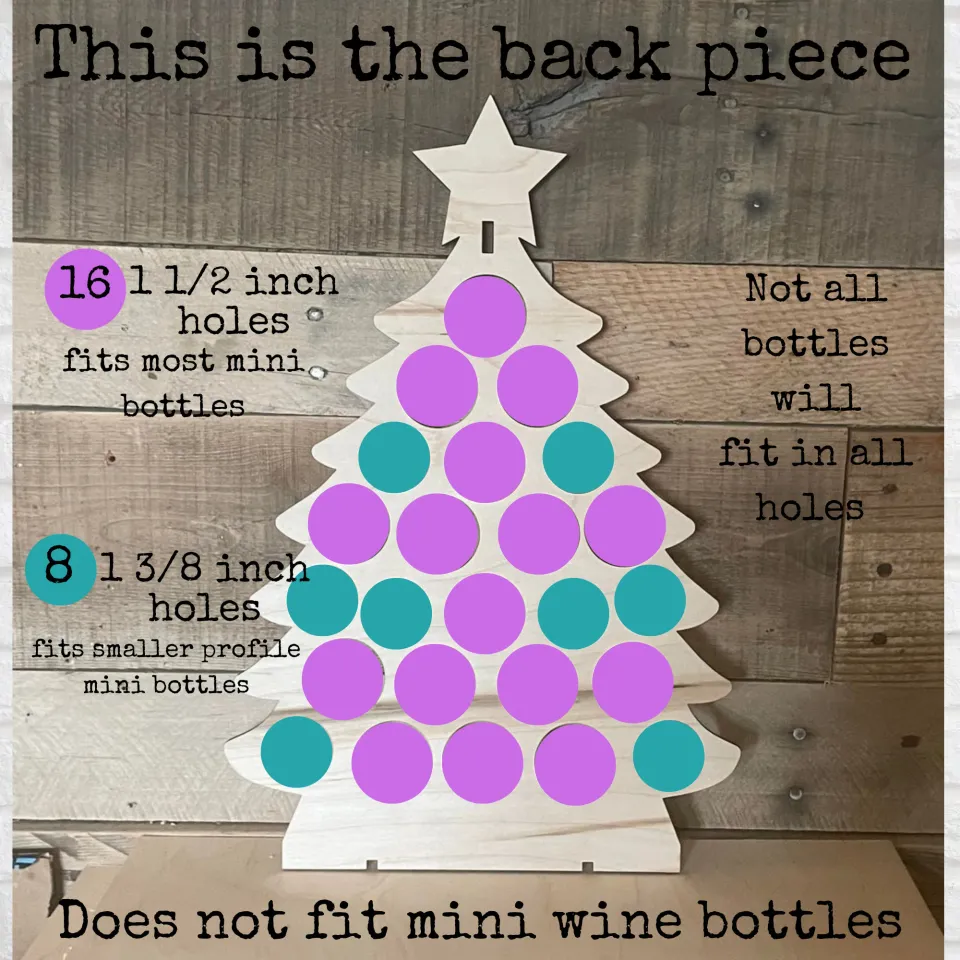 Mini liquor bottle Christmas Tree, Alcohol Advent calendar, adult ...