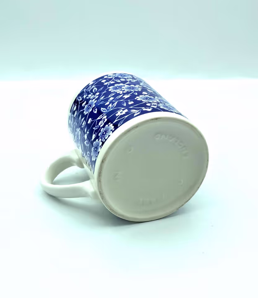 Vintage Queens China Calico Blue Coffee Mug sold by Mirabel ...