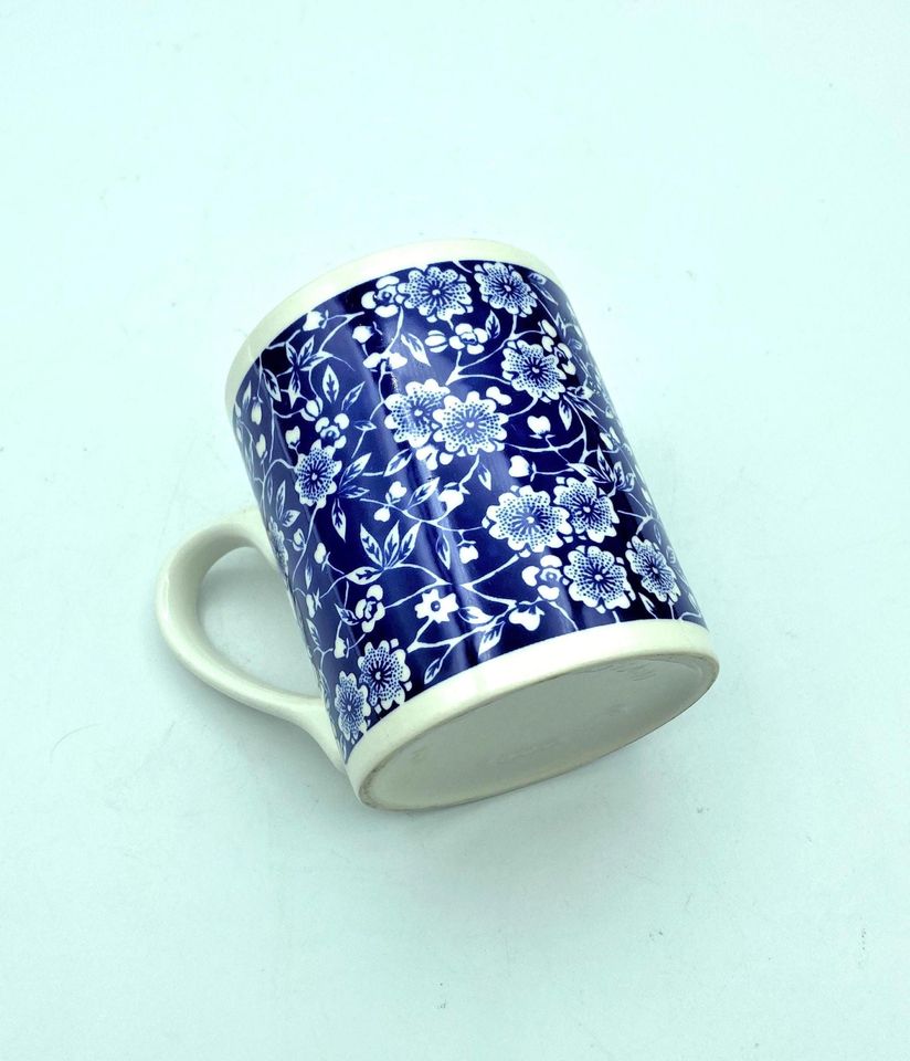 Vintage Queens China Calico Blue Coffee Mug sold by Mirabel ...