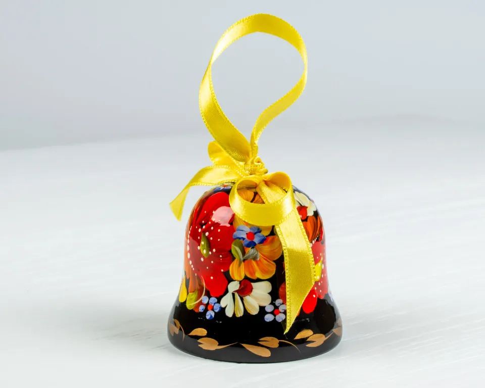 Ukrainian Christmas Ornament • Hand Painted Wooden Bell • S131 sold by ...