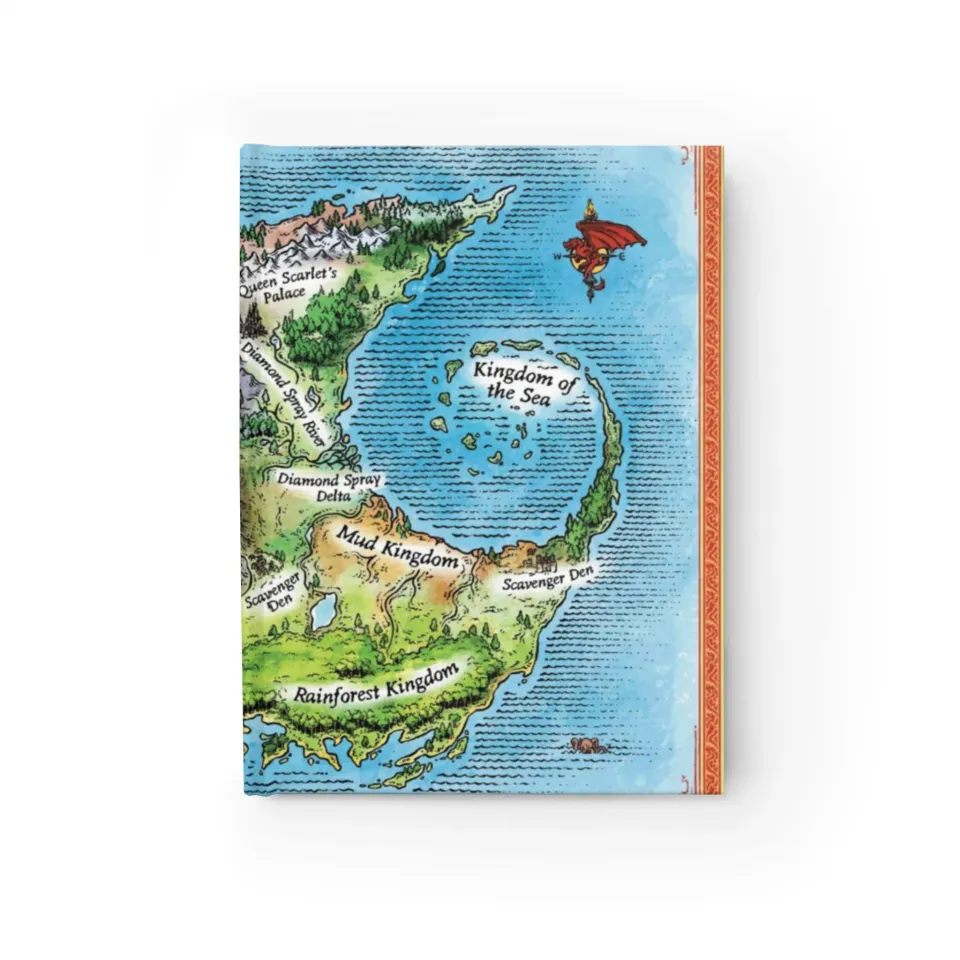 Wings of Fire Classic Map of Pyrrhia Ruled Line Journal | Ruled Line ...