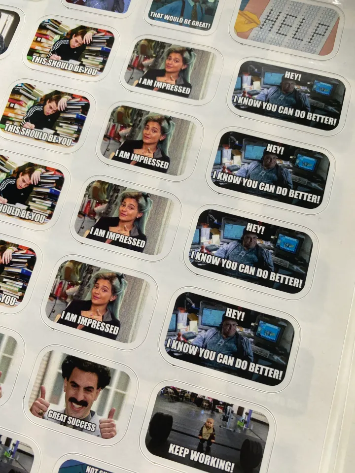 Version 2 Teacher Memes Stickers / Decals 108 pcs / 27 Designs ...