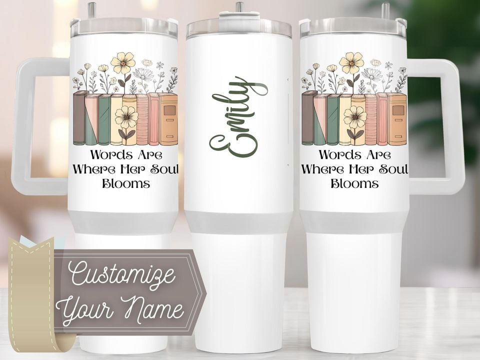 Custom Book Reader Gift for Book Lover, Personalized Mom Gift for ...