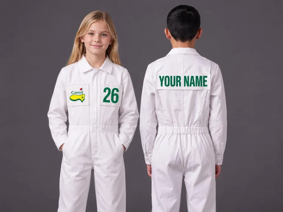 Golf Jump Suit Caddies Uniform Mens Personalized Coverall with Name ...