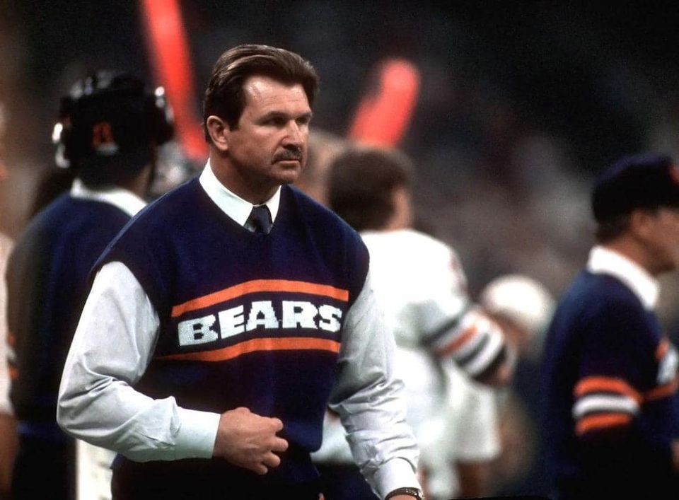 Chicago Bears Mike Ditka Graphic Premium Matte Vertical Poster 8