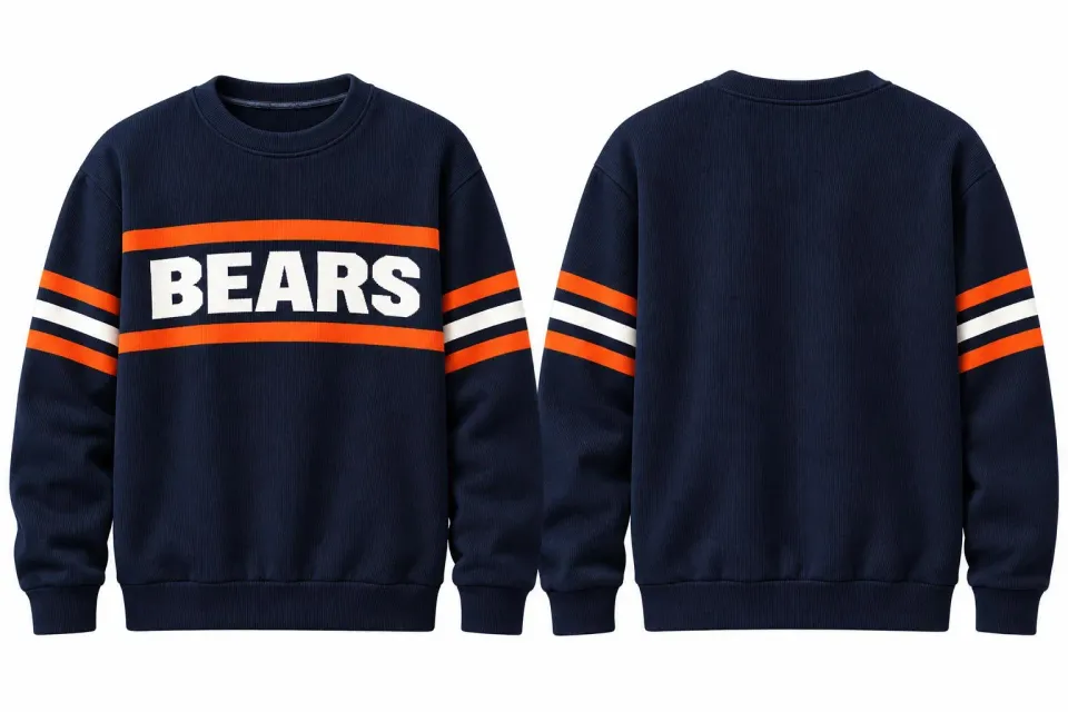 Mike Ditka Chicago Bears Sweater Vest, Wool Ugly Sweater Football Gift ...